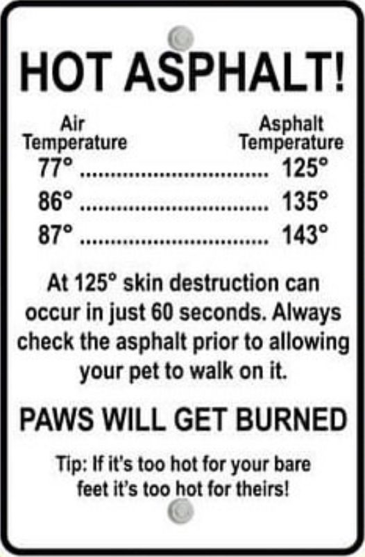PET HEAT WARNING